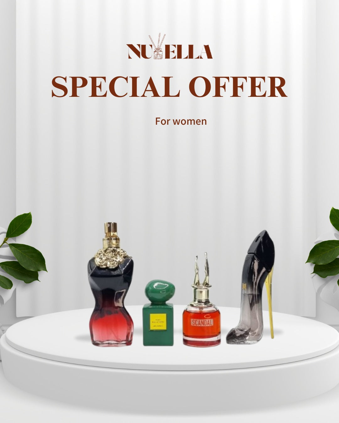 La Belle 30ml + Armani Prive 30ml +  Scandal 30ml + Good Girl 30ml