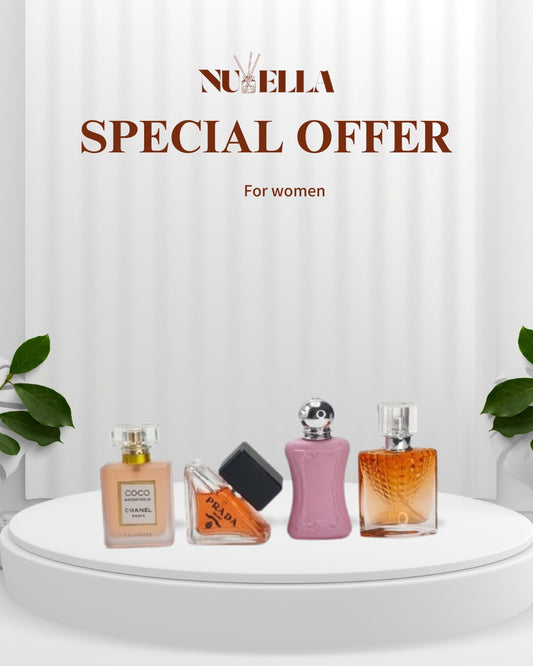 Coco 30ml + Prada 30ml + Delina 30ml + La vie est belle 30ml