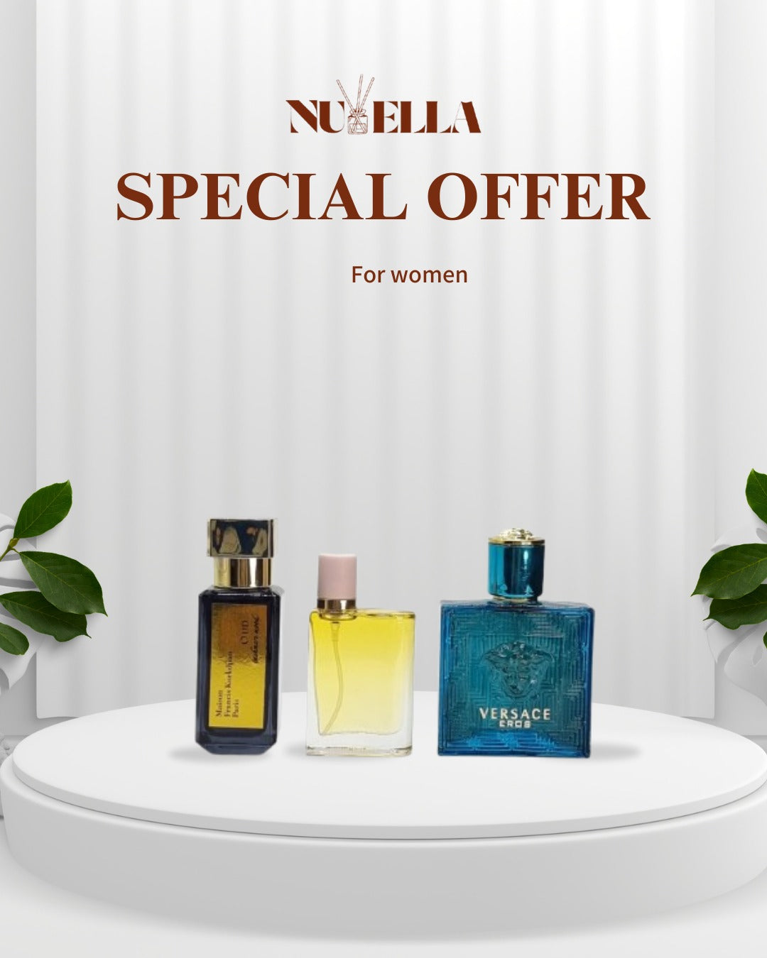 Satin Mood 30ml +Burberry her 30ml + Versace Eros 30ml