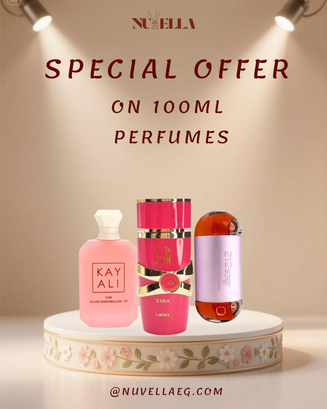KAYALI Yum Boujee Marshmallow | 81 100ml + Yara Pink by Lattafa 100ml + 212 Sexy by Carolina Herrerar100ml