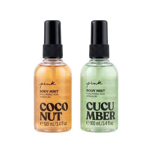 Pink Body Mist – ( Cucumber – Coconut) 2x100ml