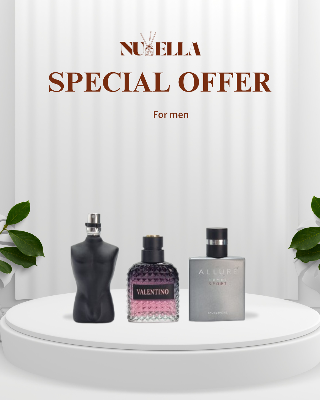 Bvlgari 30ml + Valentino 30ml + Jean Paul 30ml