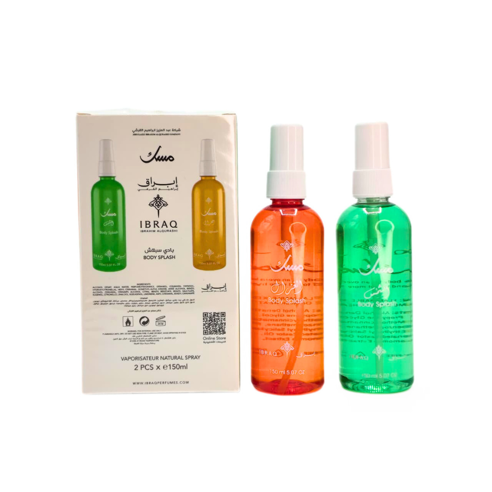 IBRAQ Musk Body Splash Set – 2 x 150ml By Ibrahim Al Qurashi
