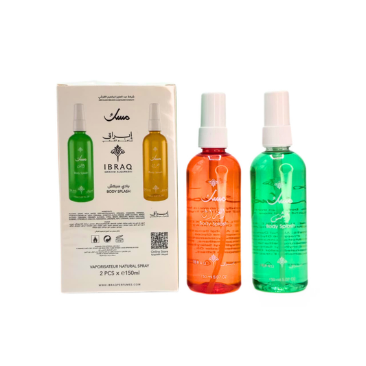 IBRAQ Musk Body Splash Set – 2 x 150ml By Ibrahim Al Qurashi
