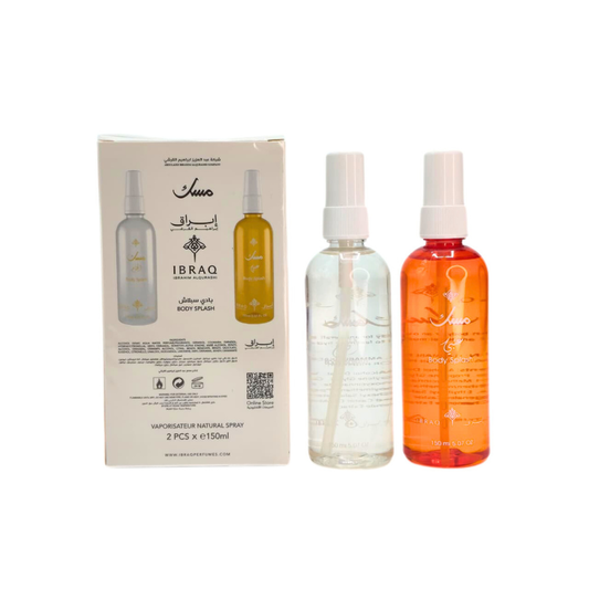 IBRAQ Musk Body Splash Duo – 2 x 150ml By Ibrahim Al Qurashi