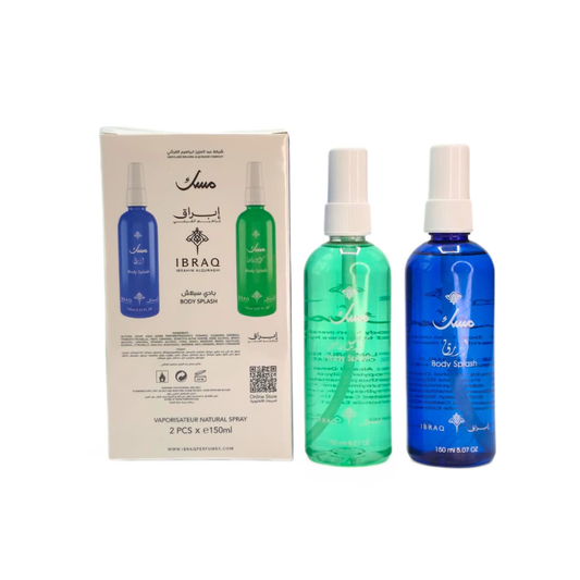 IBRAQ Musk Body Splash – 2 × 150ml By Ibrahim Al Qurashi