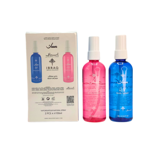 IBRAQ Musk Body Splash Duo – 2 × 150ml By Ibrahim Al Qurashi
