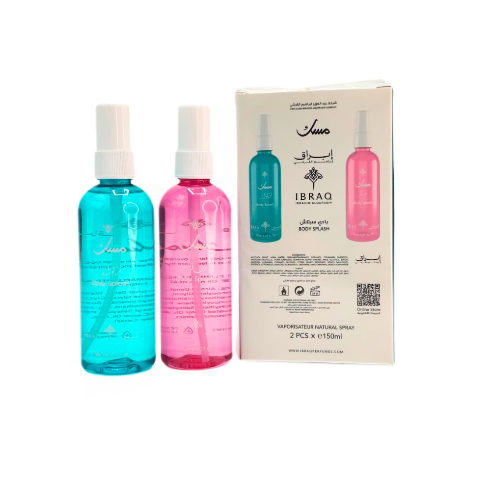 IBRAQ Body Splash Set – 2 x 150ml By Ibrahim Al Qurashi