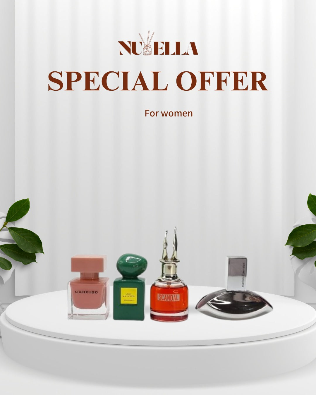 Scandal 30ml + Narciso 30ml + Eiphoria 30ml  + Armani brive 30ml