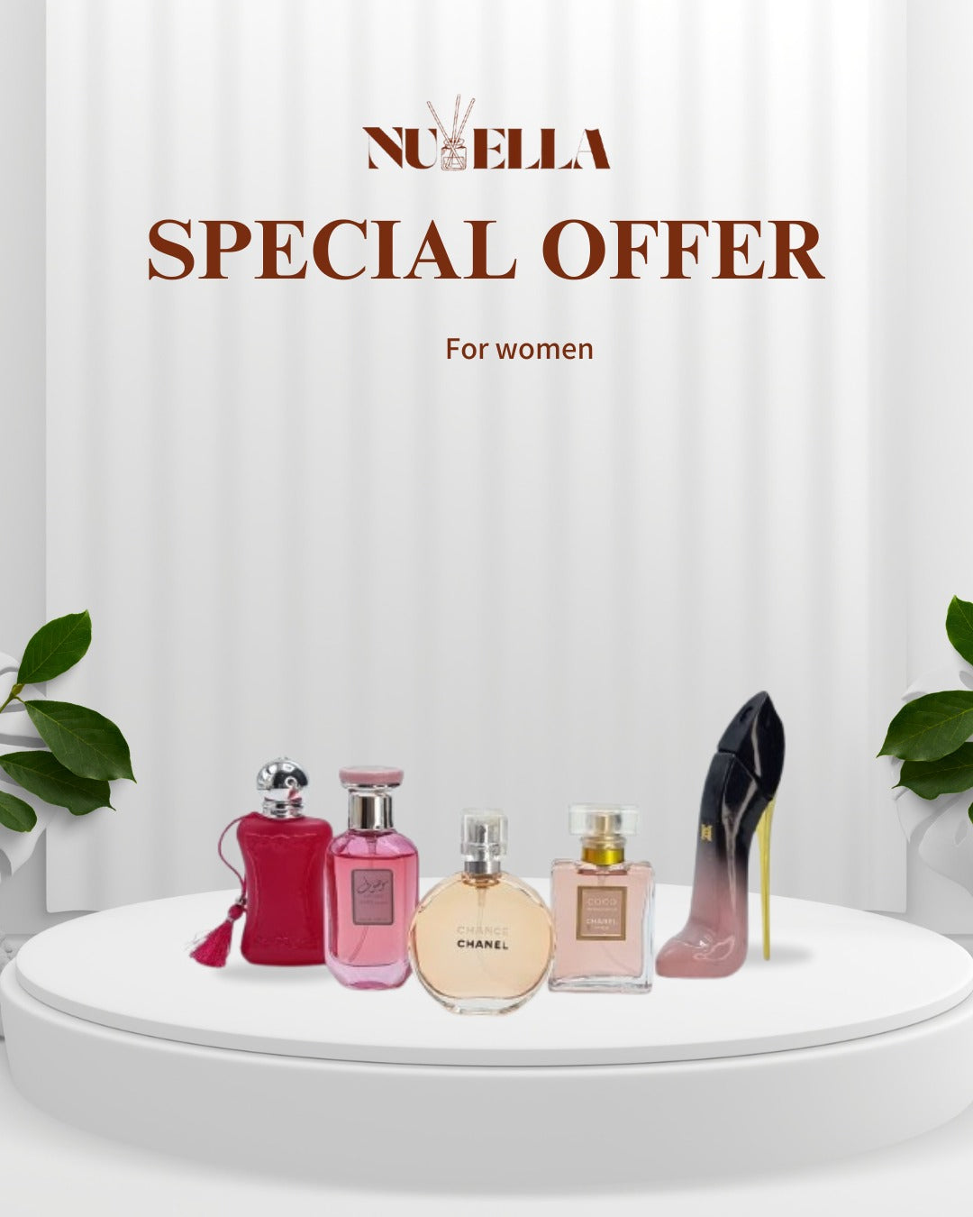 Delina 30ml + Mousof 30ml +Chanel 30ml +Coco 30ml + Goodgirl 30ml