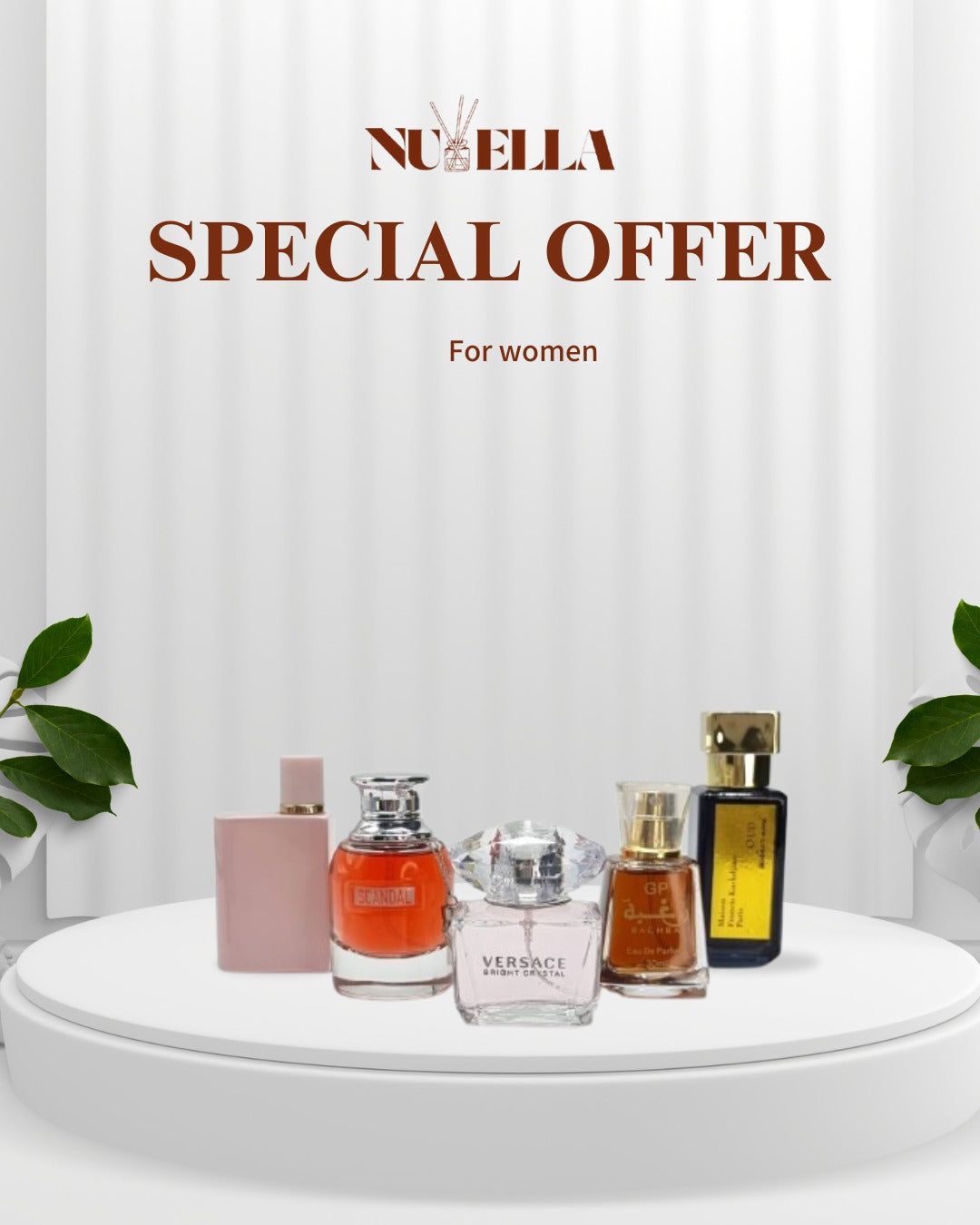 Burberry her 30ml + Scandal 30+ Versaci 30ml + Raghba 30ml + Mansira 30ml