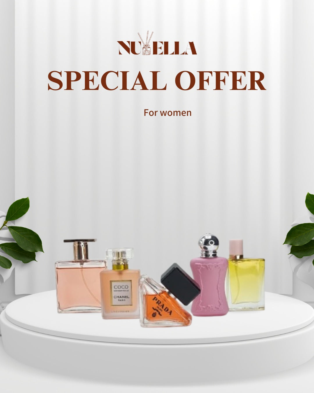 Idol 30ml + Coco 30ml + Prada 30ml + Delina 30ml + Burberry her 30ml