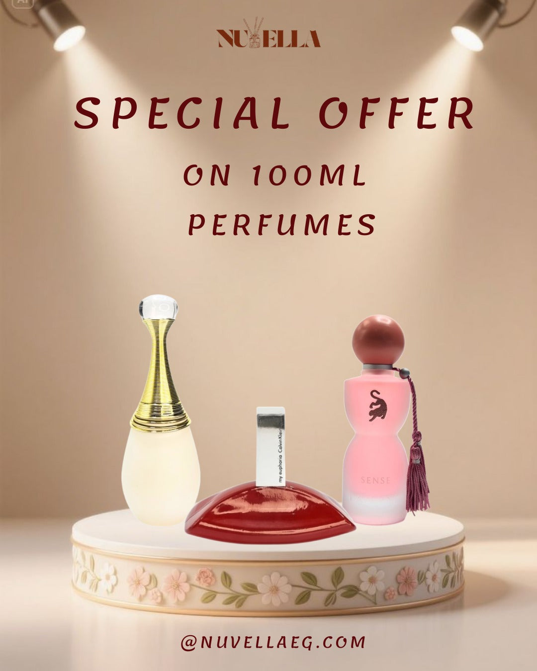 J’adore 100ml + Euphoria 100ml + Sense by Laverne 100ml