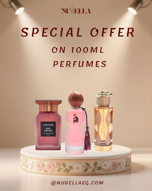 Sense by Laverne 100ml + Tom Ford Rose Exposed 100ml + Lattafa Tareeq  100ml