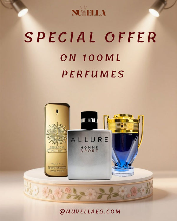 1 Million 100ml + Allure Homme Sport 100ml + Invictus Perfume Rabanne 100ml