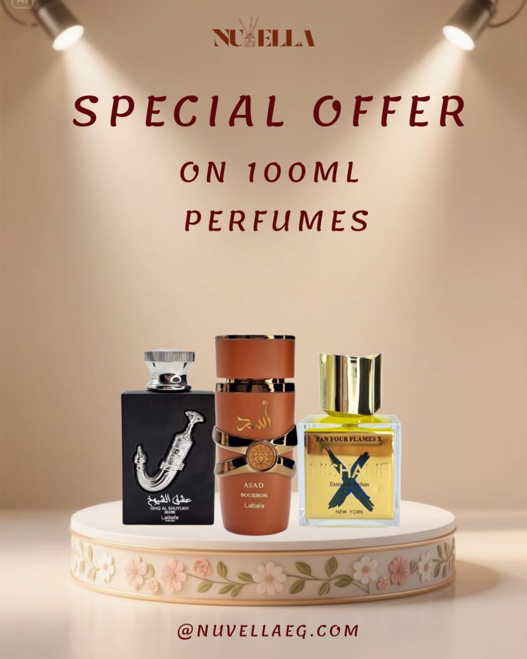 Asad 100ml + Nishane 100ml + Ishq Al Shuyukh Silver 100ml