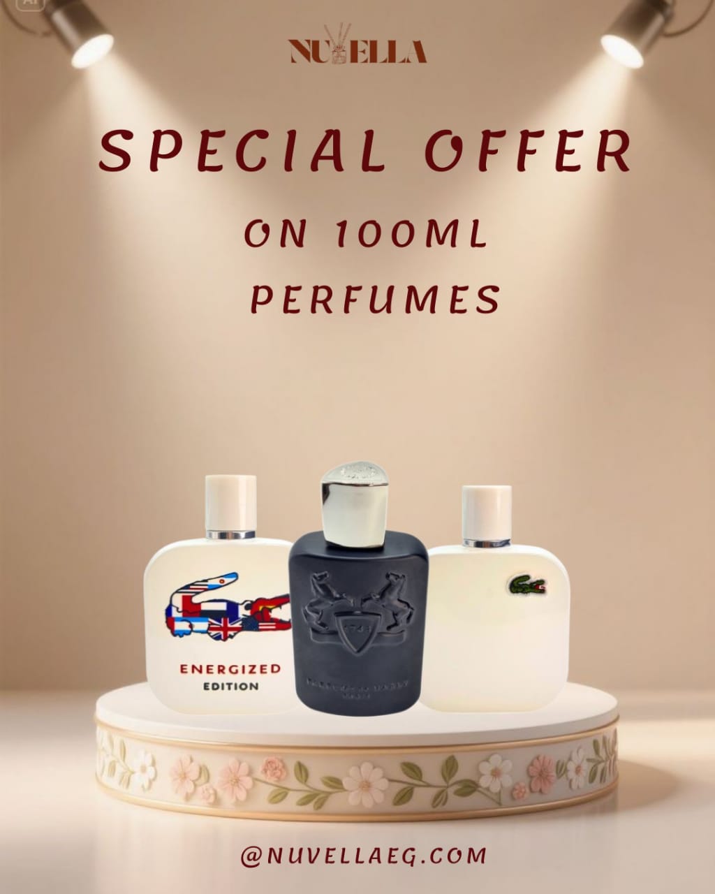 De Marly 100ml + L.12.12 Lacoste 100ml + L.12.12 Blanc White by Lacoste 100ml