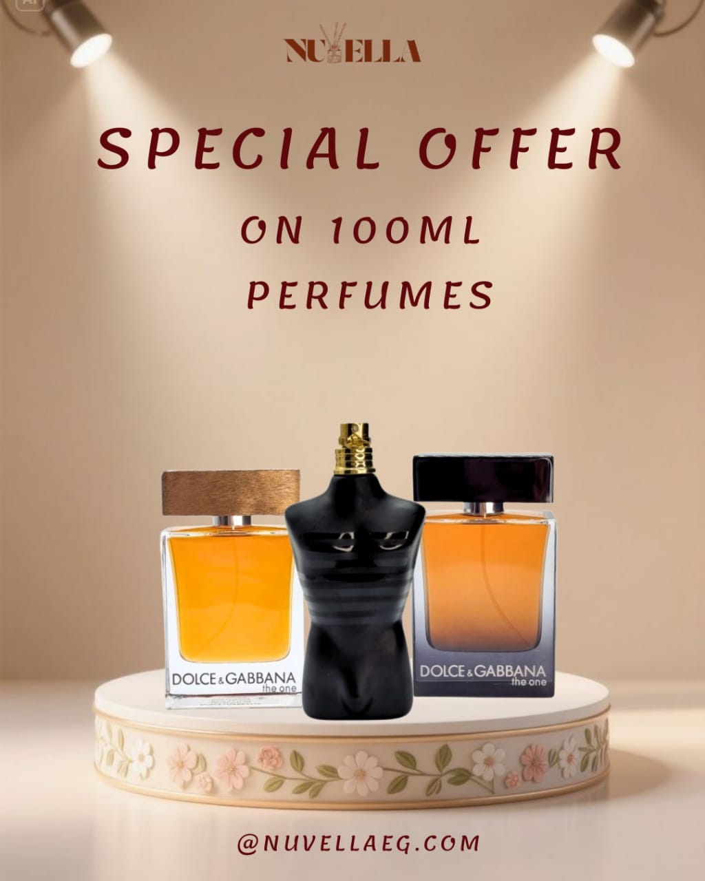 Jean Paul Gaultier Le Male 100ml + Dolce & Gabbana The One 100ml + Dolce & Gabbana The One 100ml