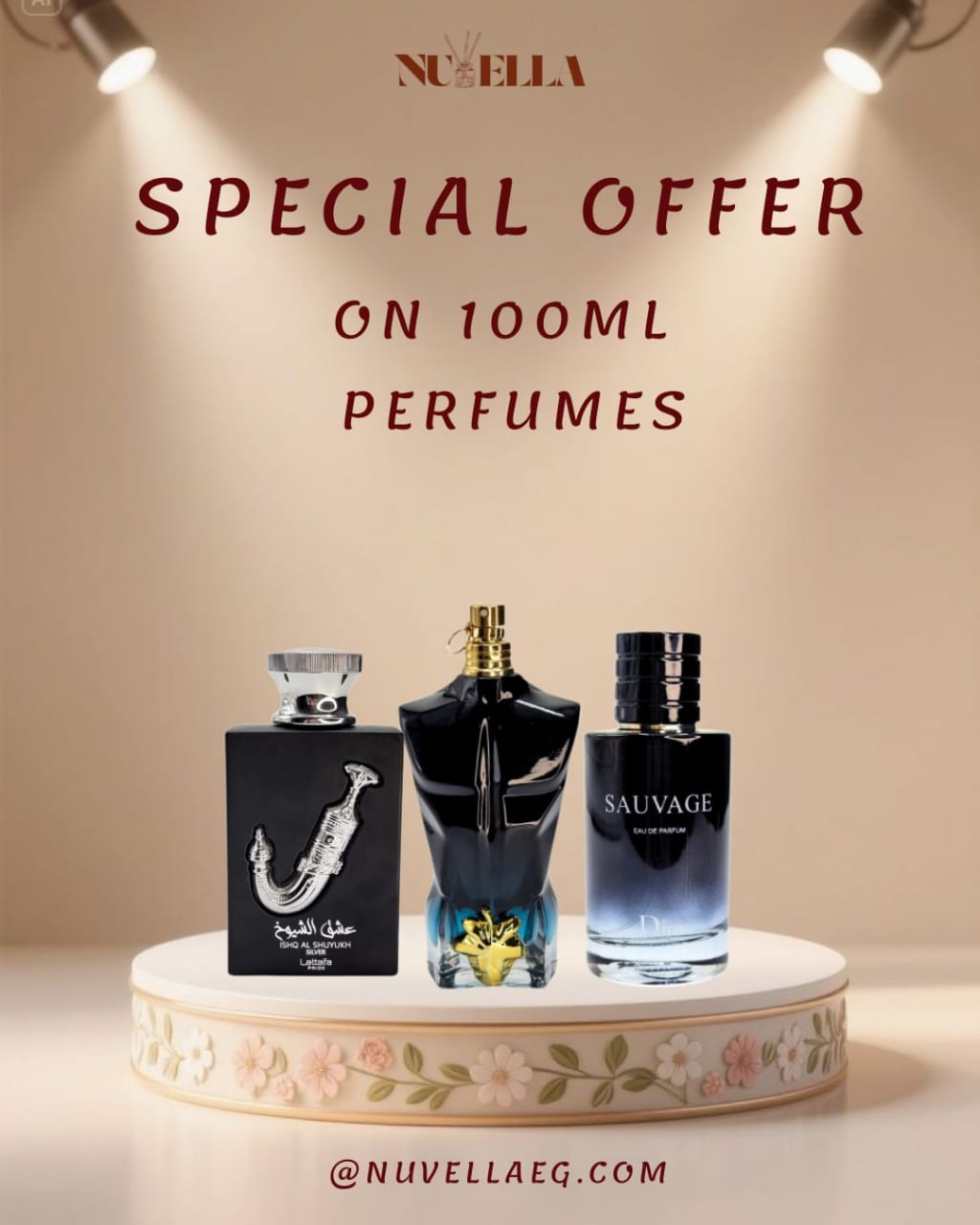 Dior Sauvage 100ml + Ishq Al Shuyukh Silver  100ml + Jean Paul Gaultier Le Male 100ml