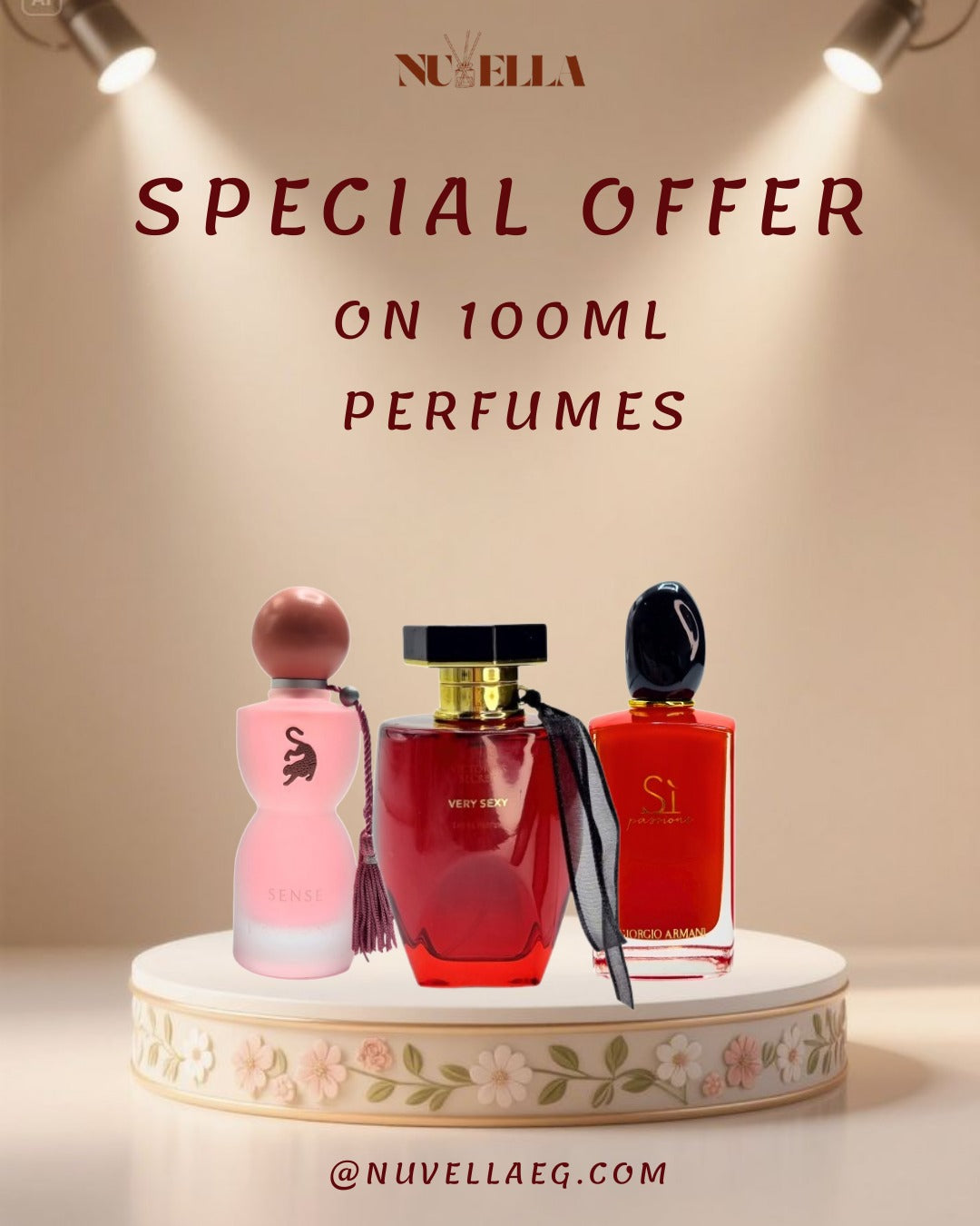 Sense by Laverne100ml +Victoria’s Secret Very Sexy 100ml +Sì Passione by Giorgio Armani 100ml