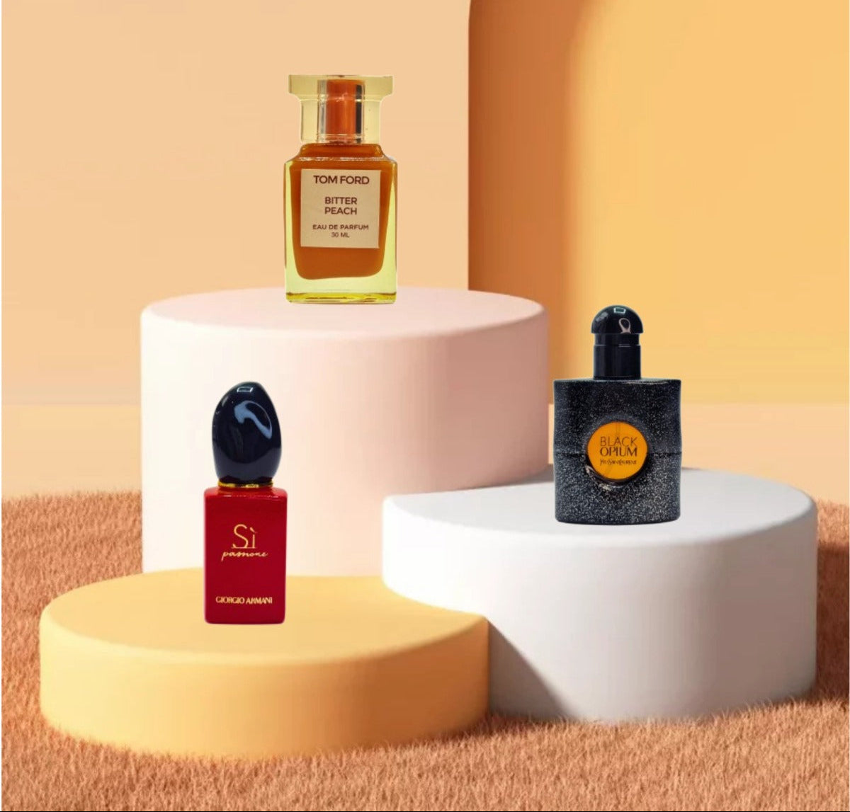 SI 30ml + Black Opium 30ml +Bitter Peach Tom Ford 30ml