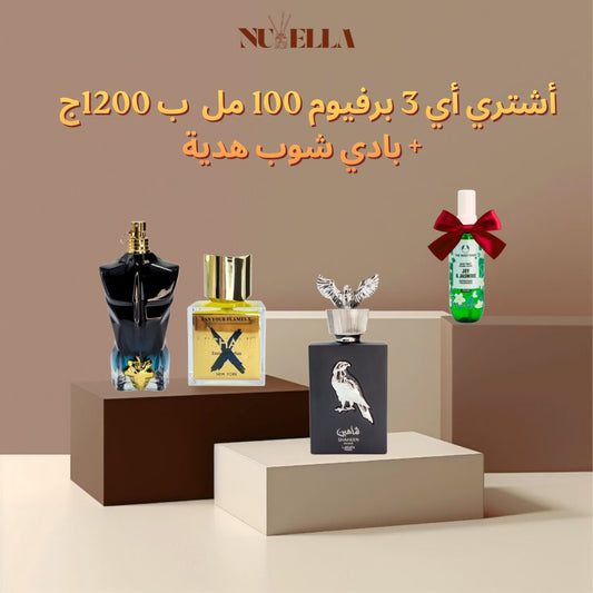 Nishane 100ml+Lattafa Shaheen100ml+Jean Paul Gaultier Le Male 100ml