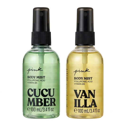 Pink Body Mist (Cucumber – Vanilla) 2*100ml
