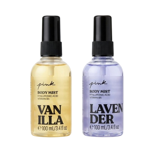 Pink Body Mist( Vanilla - Lavender) 2x100ml
