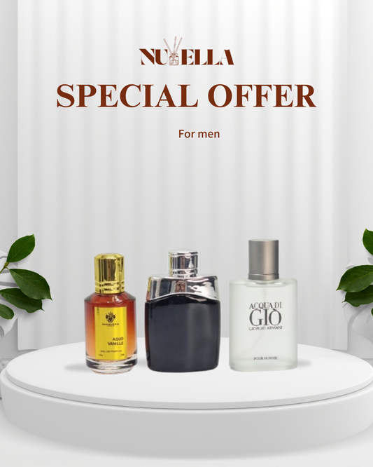 Mancera 30ml + Montblanc Legend 30ml + Acqua Di Gio 30ml