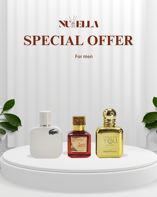 You 30ml + Lacoste 30ml + Baccarat Rouge 30ml